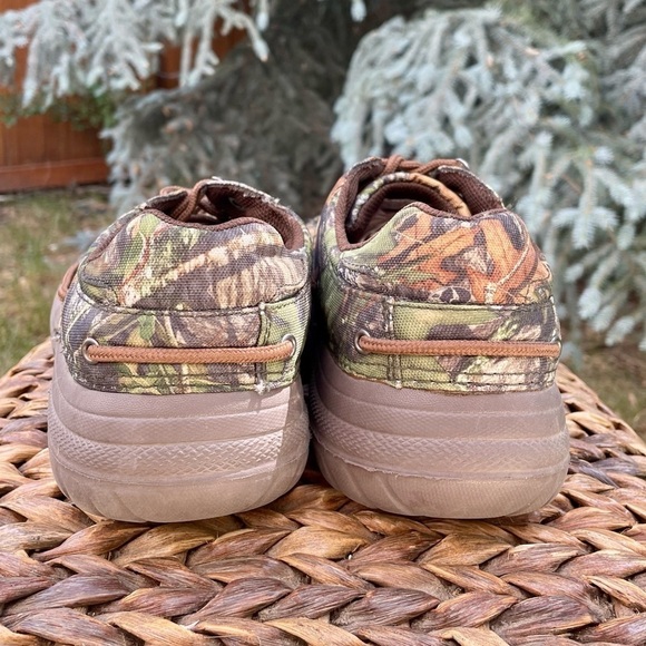 Men's Lightweight Moc Toe Lace-up Camouflage Camo Water Sneaker & River Shoes - Picture 7 of 10